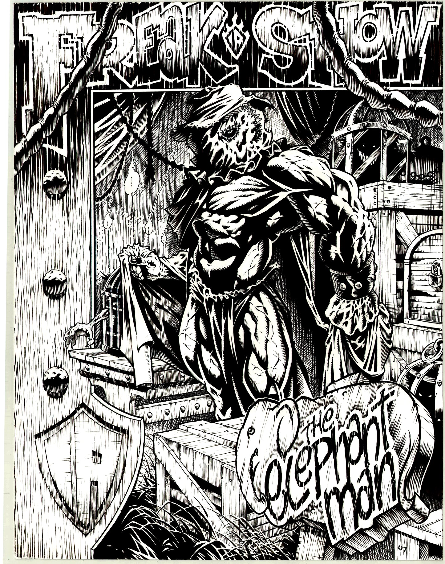 Yellow Freakshow Ragcut T-shirt