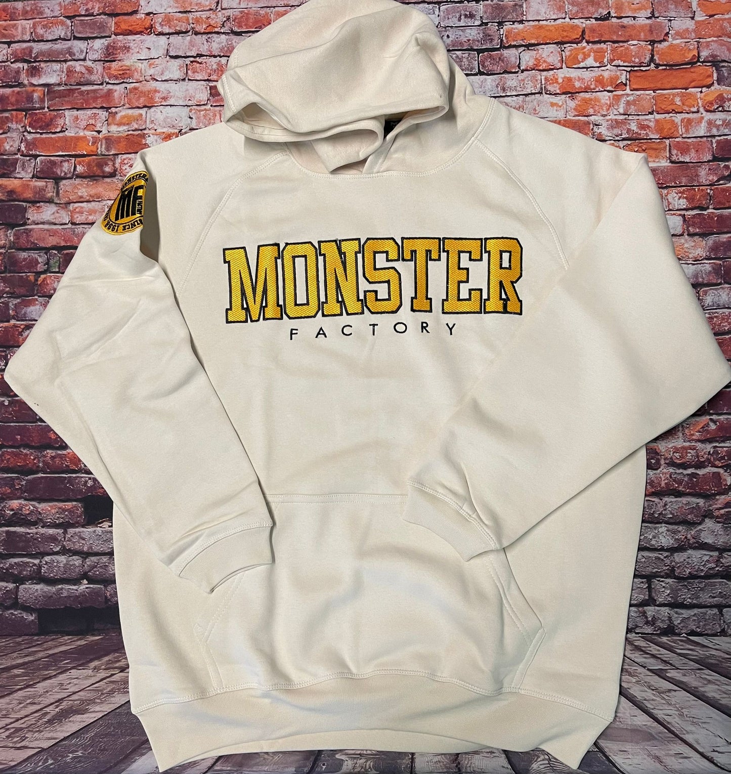 Denim Blue Varsity Oversized Hoodie