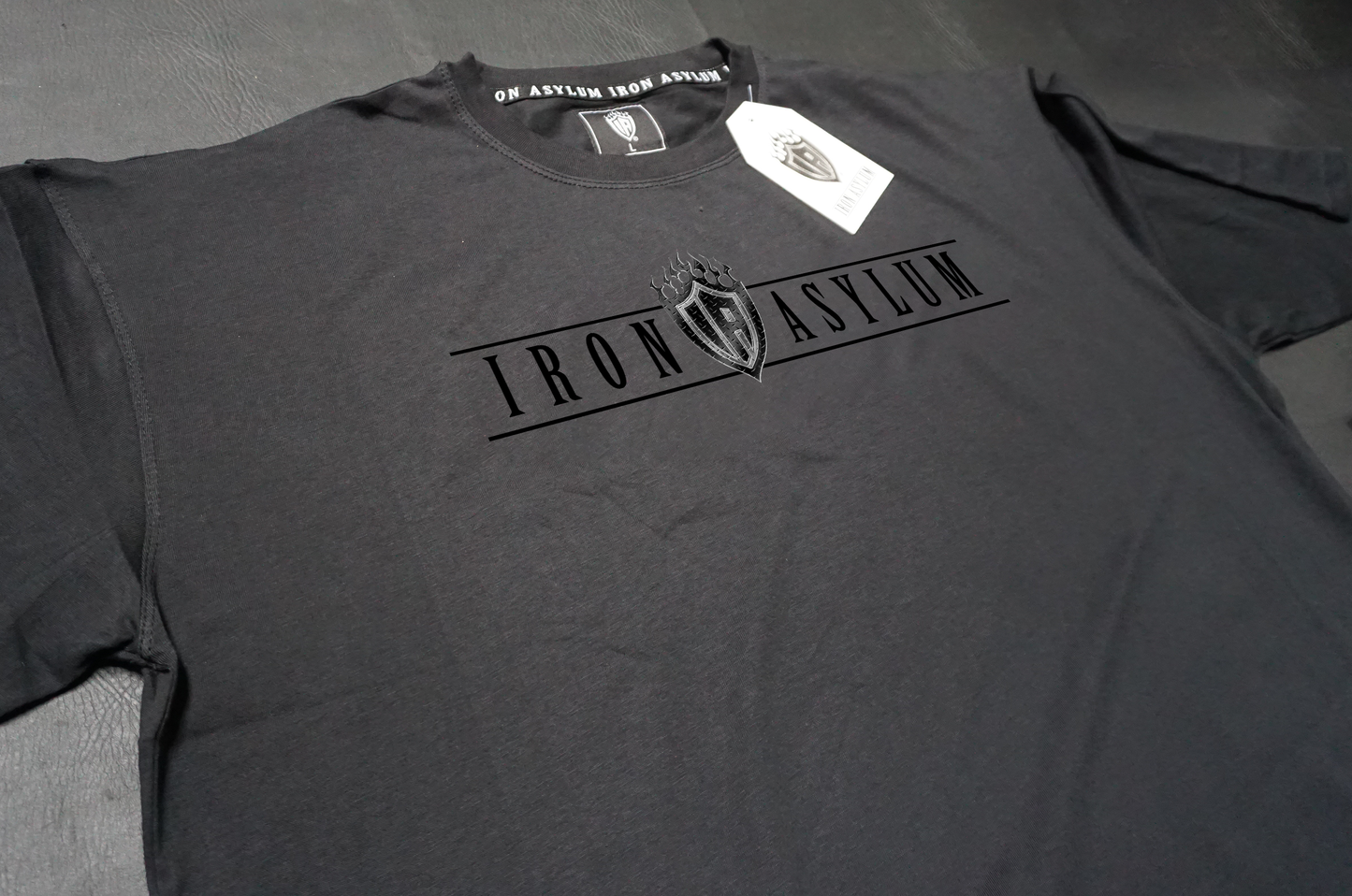Iron Asylum Oversized Tee Black on black