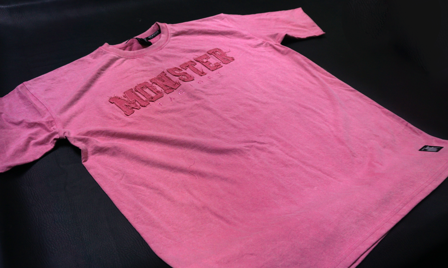 Distressed Rag logo Oversized Tee