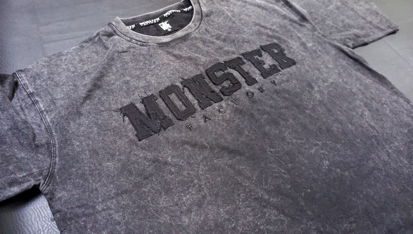 Distressed Rag logo Oversized Tee