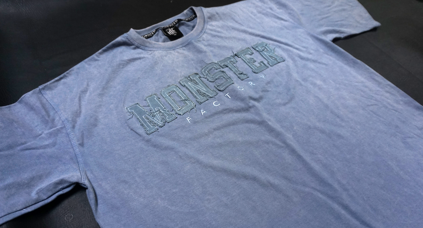 Distressed Rag logo Oversized Tee