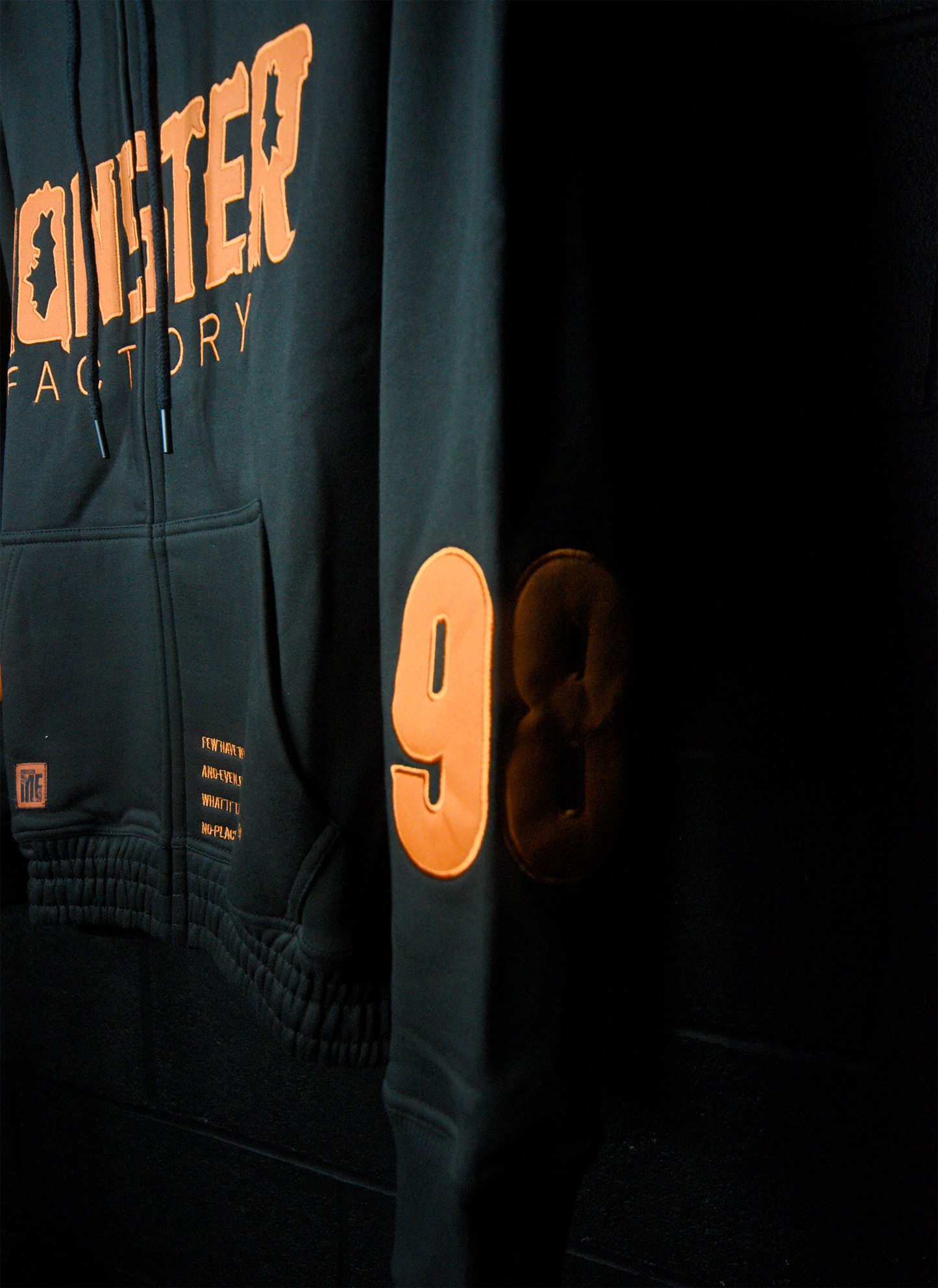 Monster Factory Gym Zip Hoodie- No place for the weak