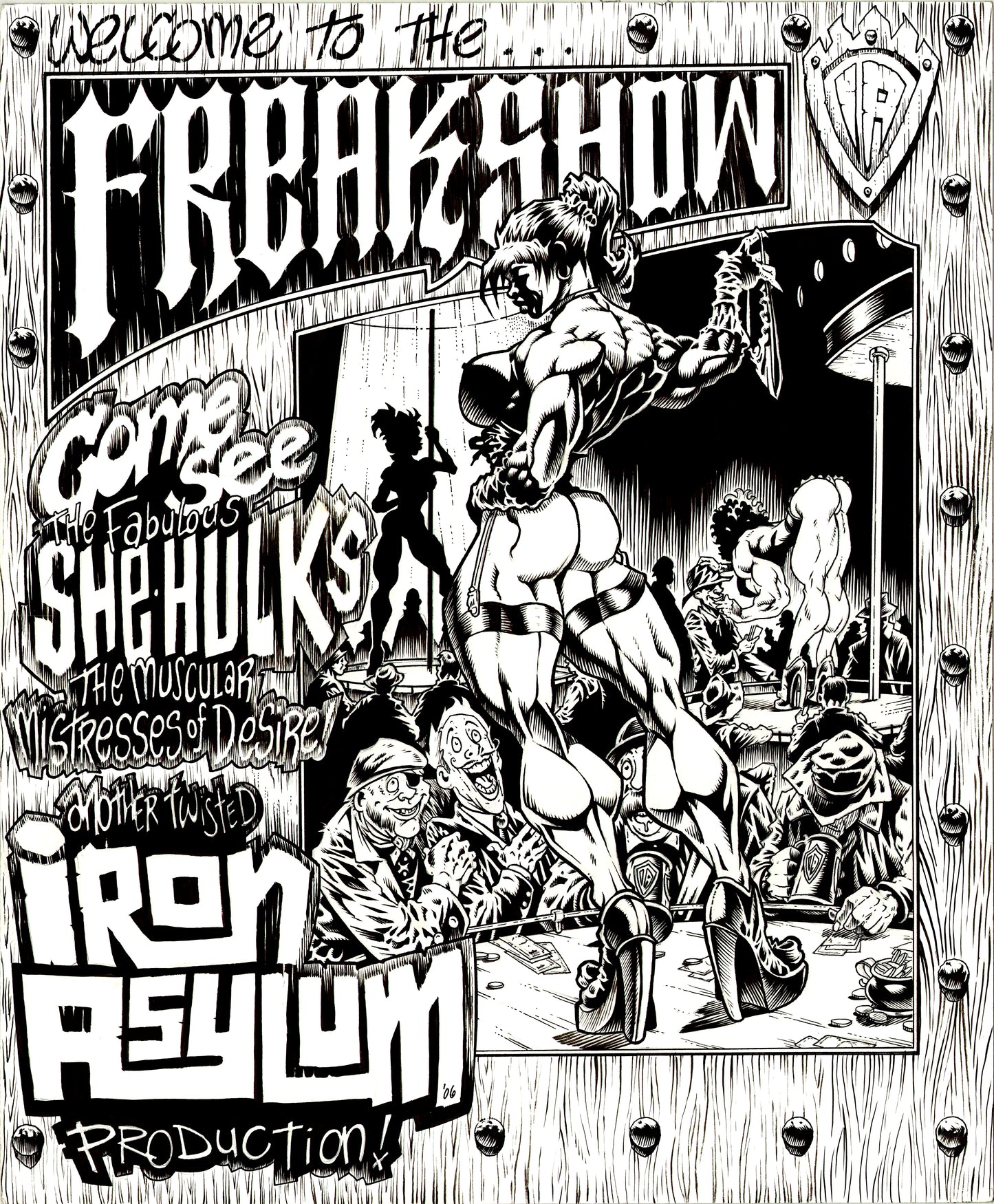 Yellow Freakshow Ragcut T-shirt