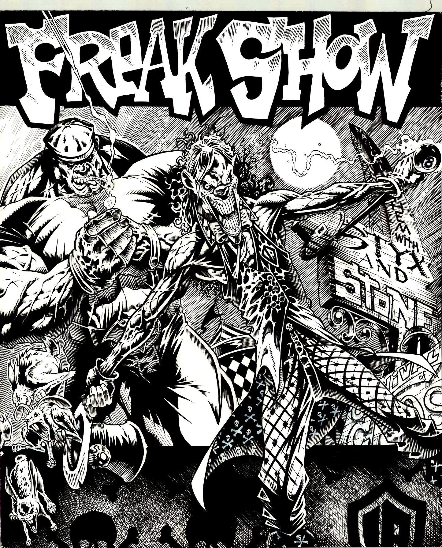 Yellow Freakshow Ragcut T-shirt