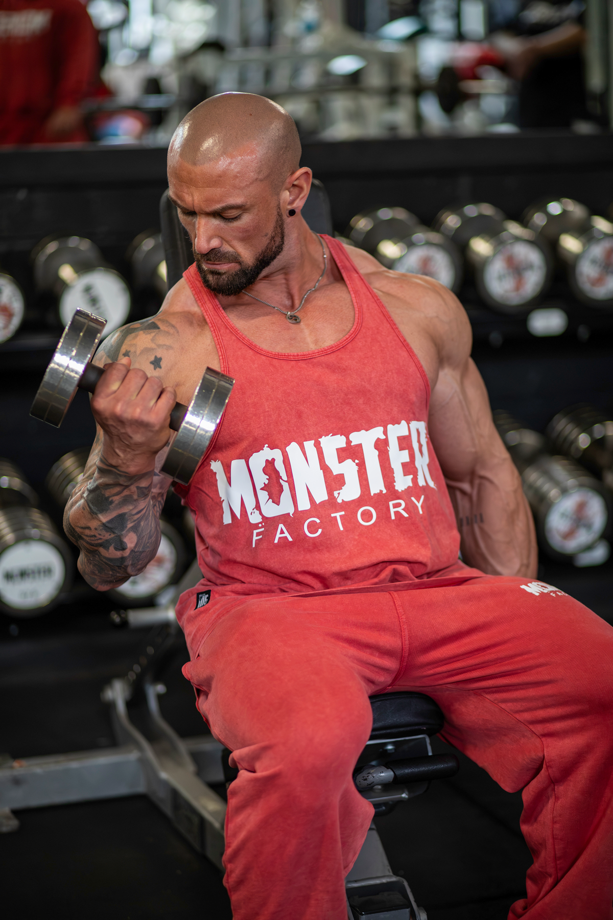 Stringer vest | Red Stone washed