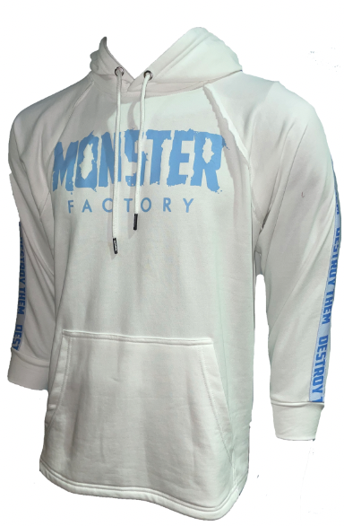 White Destroy Them Oversized Rag Hoodie