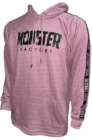 Destroy Them Oversized Winter berry rag hoodie