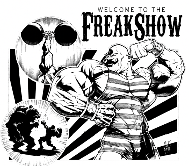 Yellow Freakshow Ragcut T-shirt