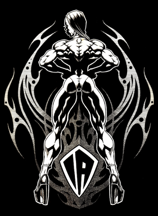 White print gothic hoodie