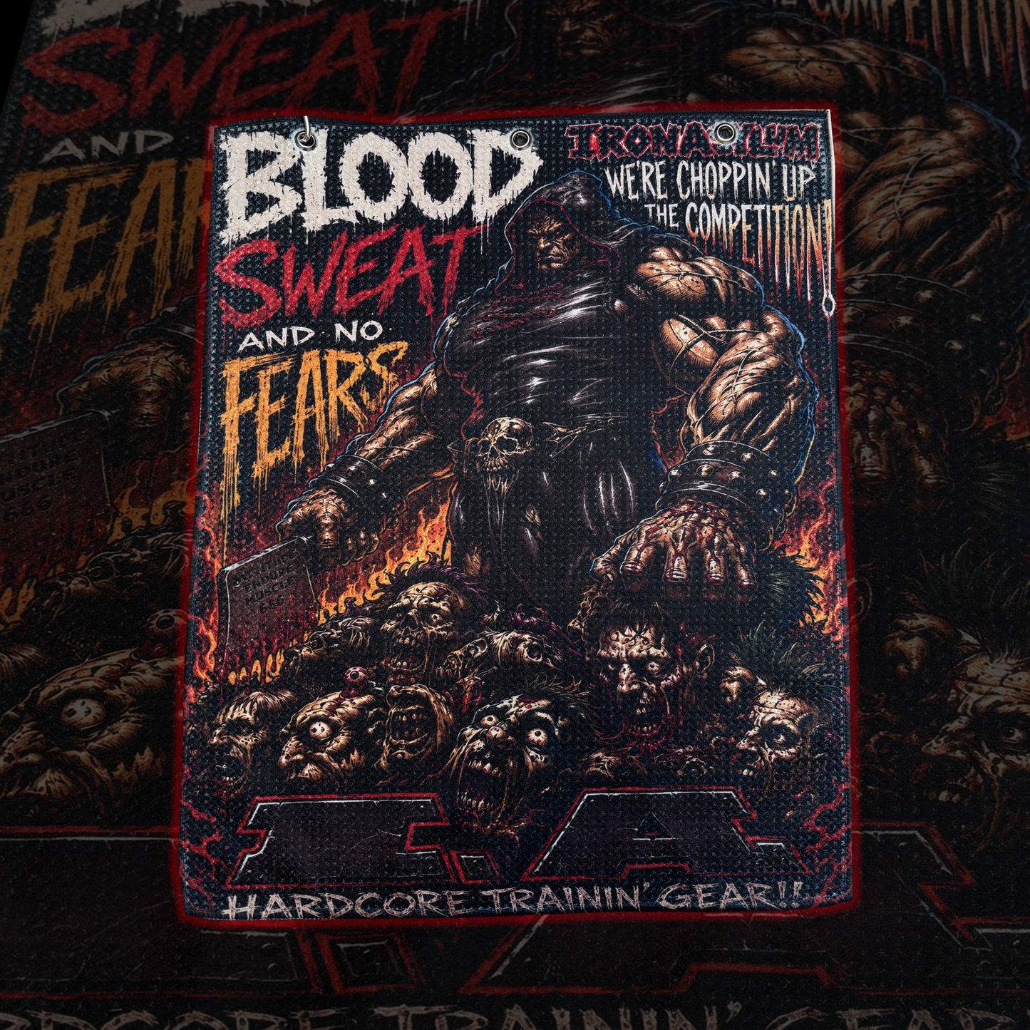 Blood, sweat, and no fear | waffle towel