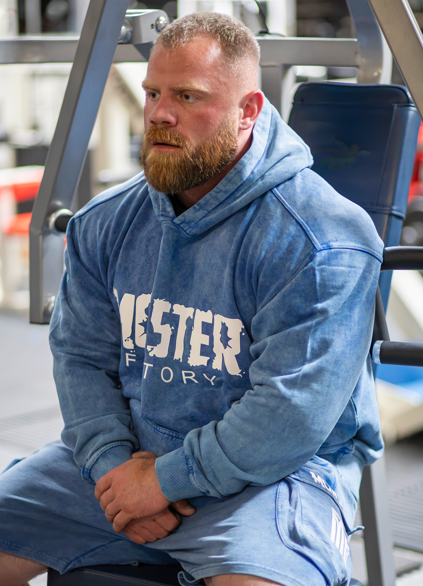 Blue Stone wash hoodie | Oversized
