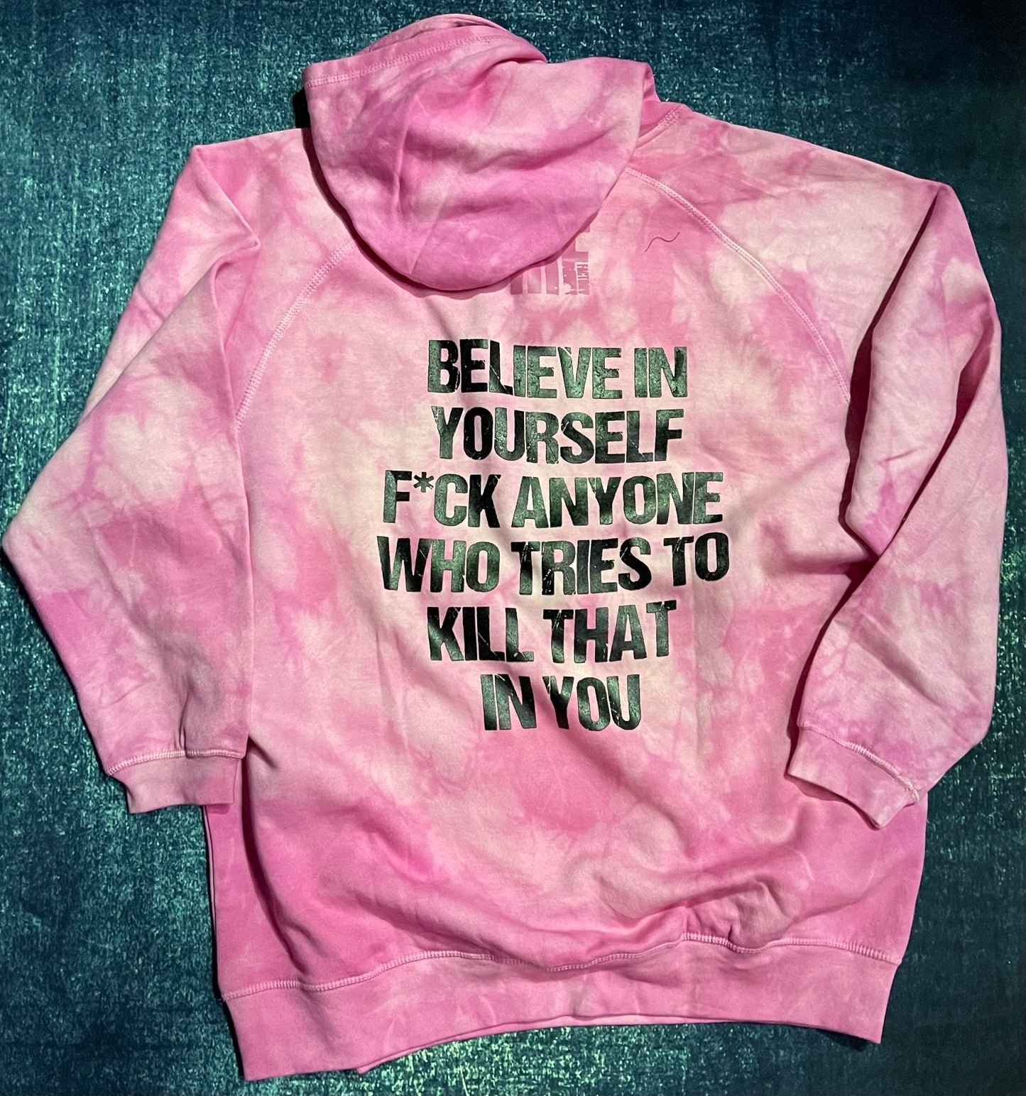Believe in yourself Acid wash Hoodie