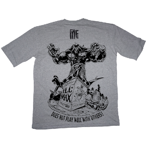 Jacked in the box Grey oversized tee