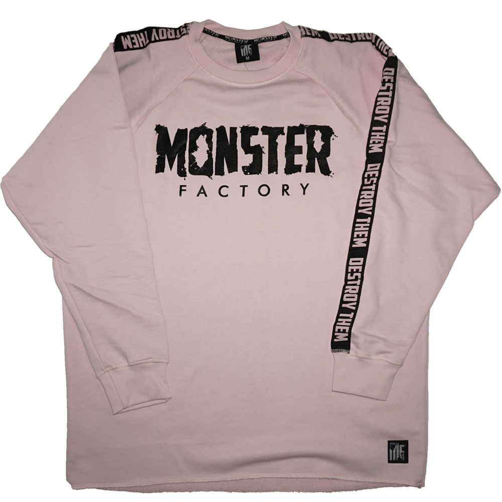 Pink Destroy Them Oversized Long Sleeve hybrid Ragtop