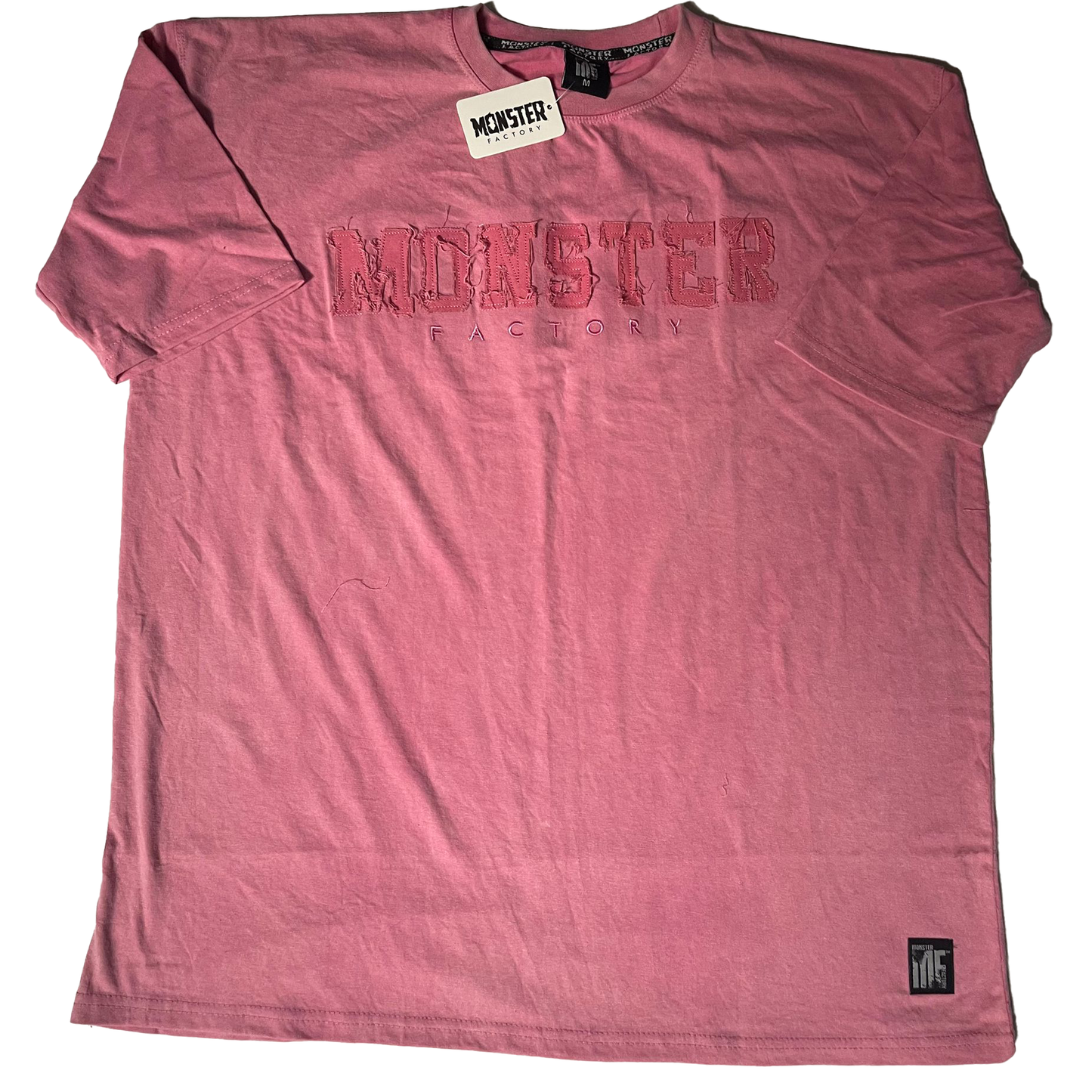 Distressed Rag logo Oversized Tee