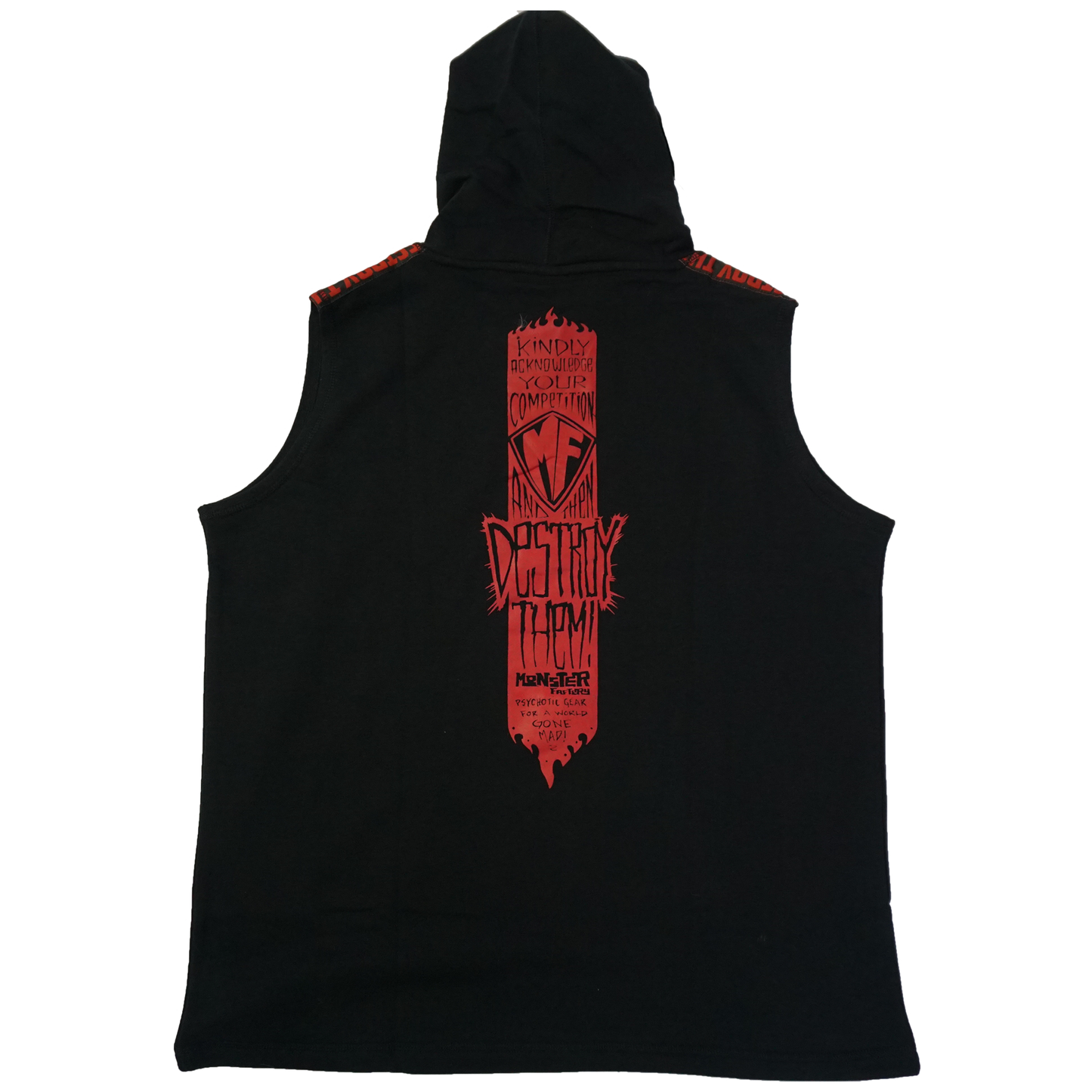 Destroy Them oversized Sleeveless hoodies
