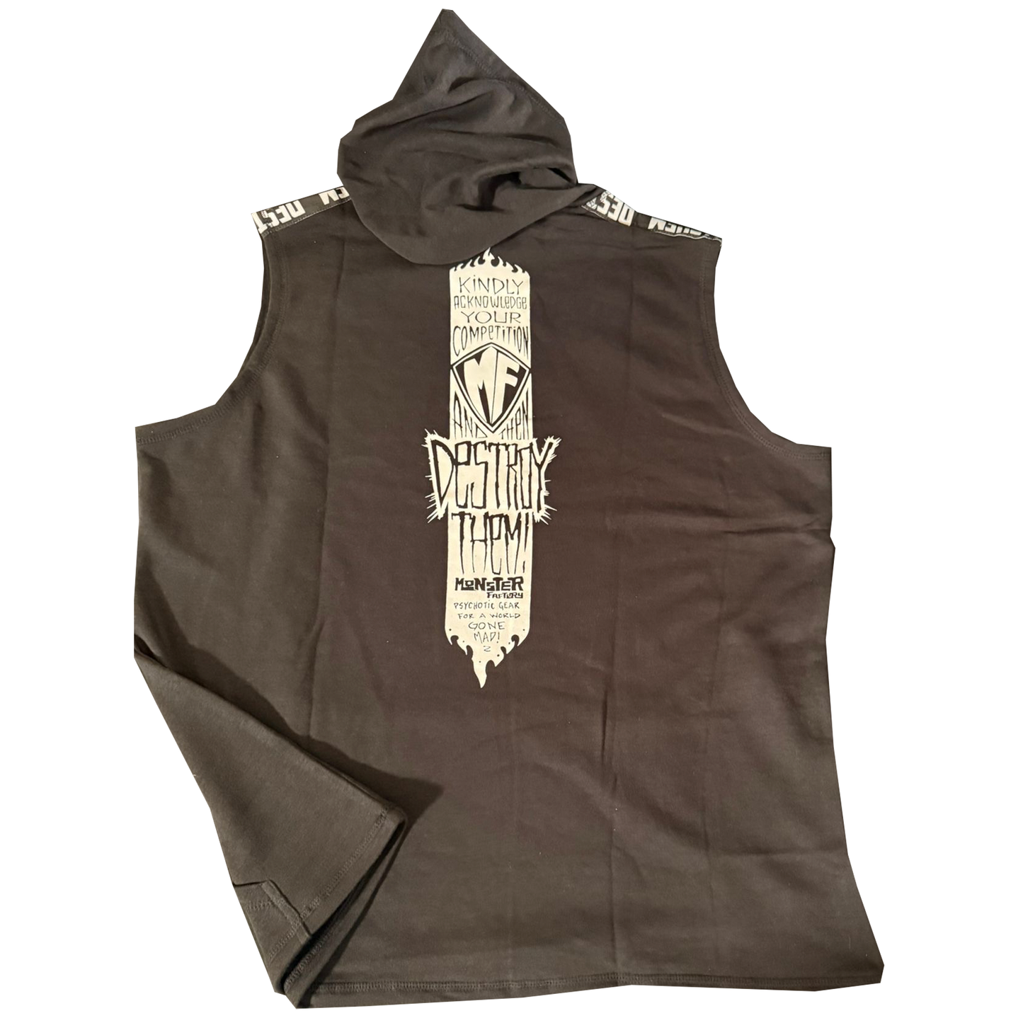 Destroy Them oversized Sleeveless hoodie