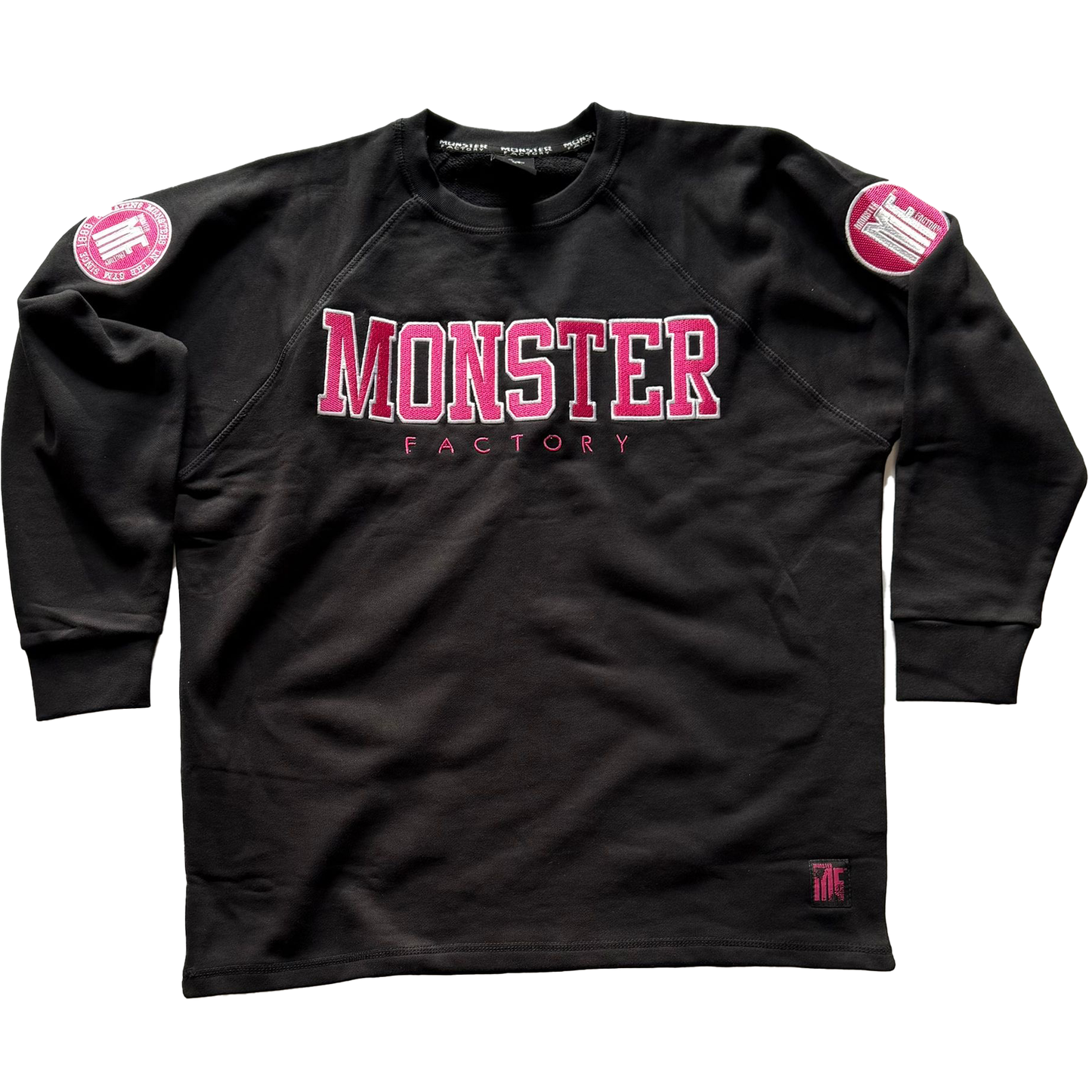 Varsity oversized rag sweatshirt Cerise Edition