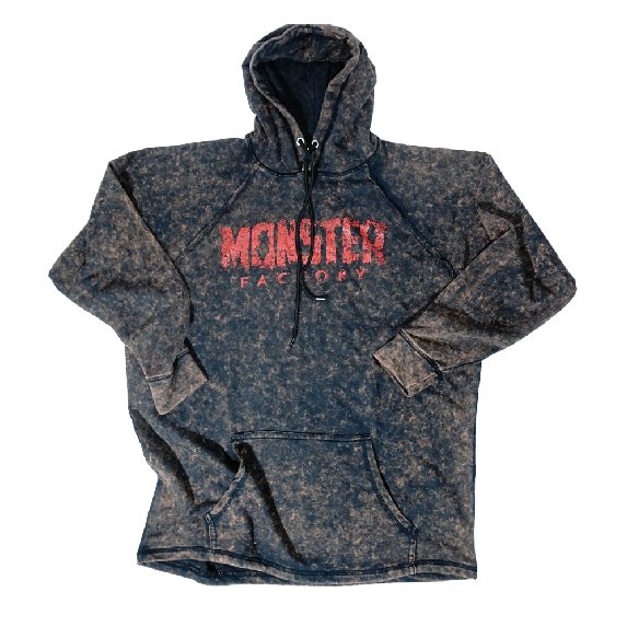 Oversized Red Apocalypse Longsleeve Rag Hoodie Monster Factory