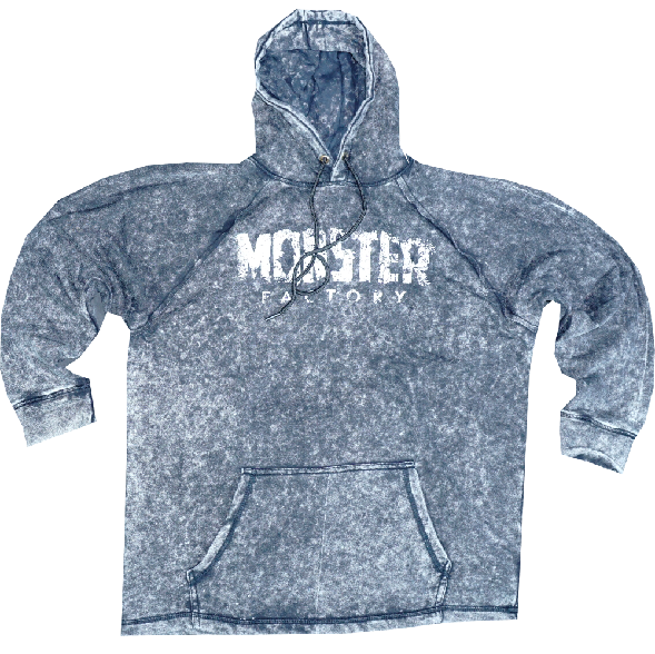 Apocalypse oversized Rag Hoodie Black/White