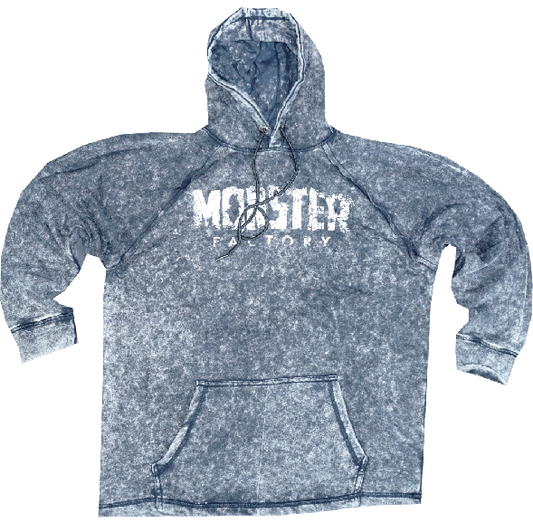 Apocalypse oversized Rag Hoodie Black/White