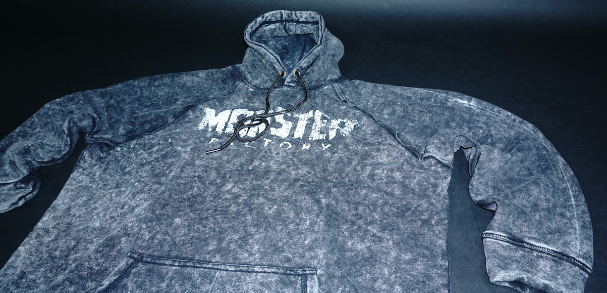 Apocalypse oversized Rag Hoodie Black/White