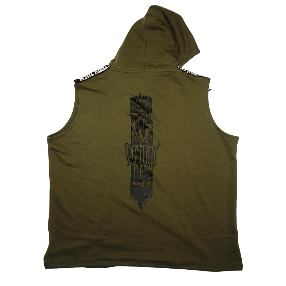 Destroy Them oversized Sleeveless hoodies
