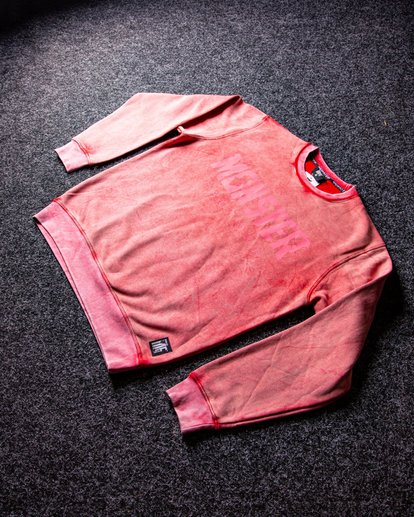 Red Acid wash sweatshirt