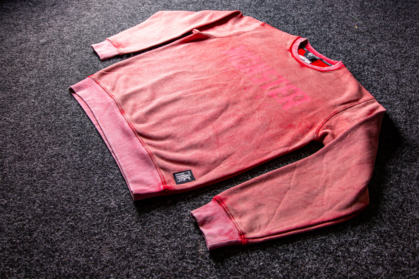 Red Acid wash sweatshirt