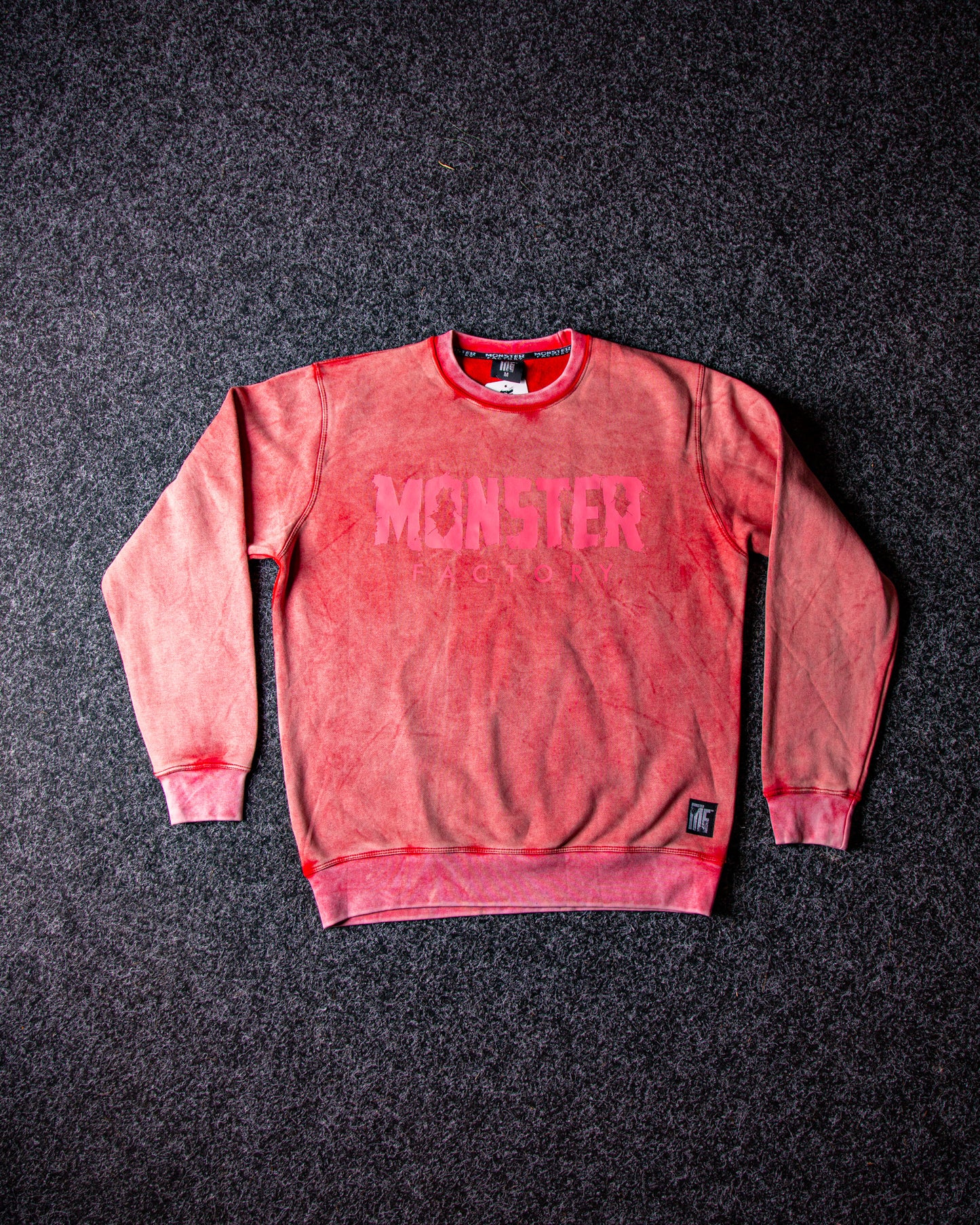 Red Acid wash sweatshirt