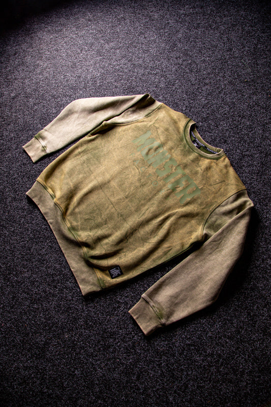 Green Acid wash sweatshirt