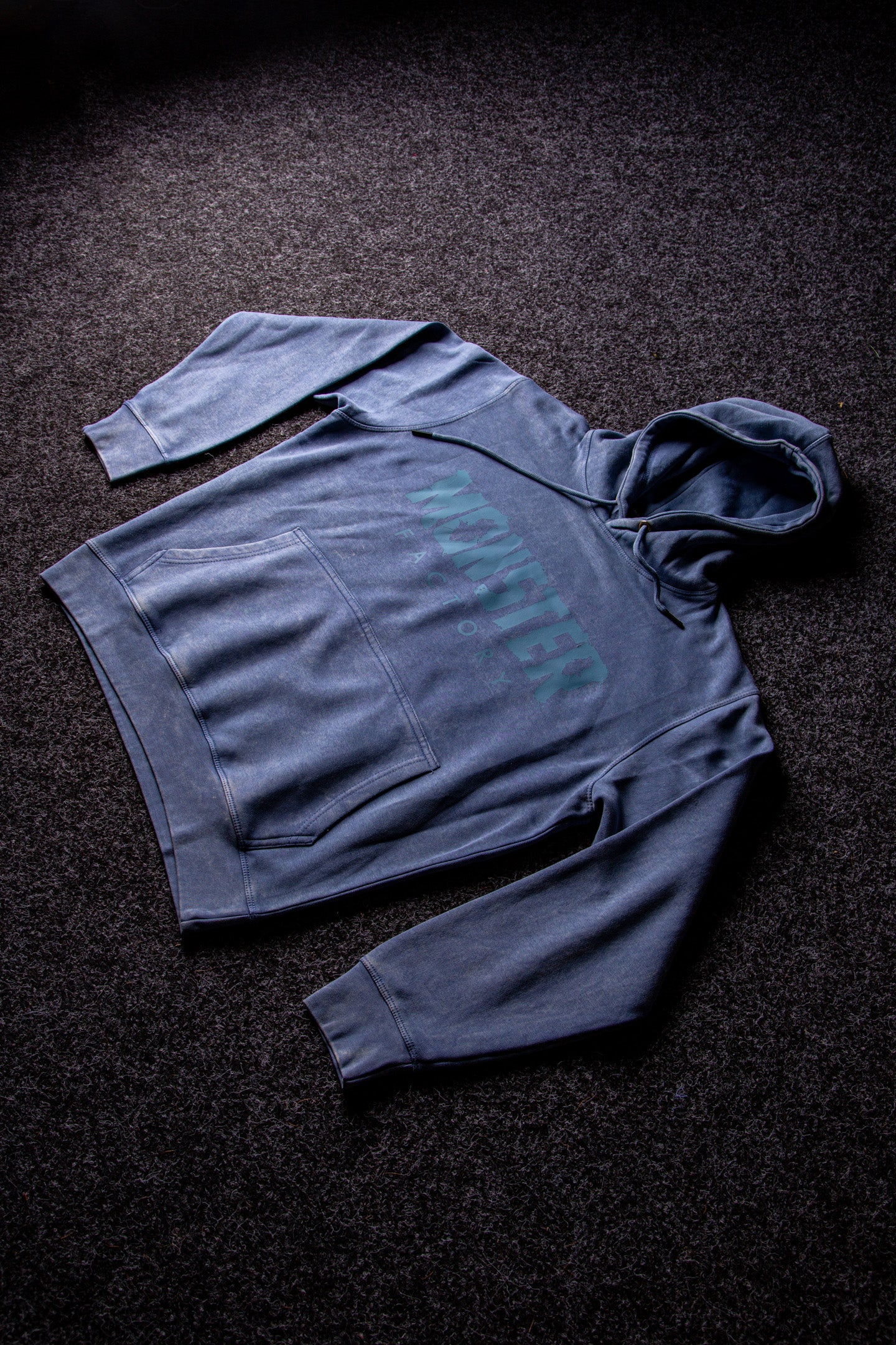 Blue Acid washed hoodie