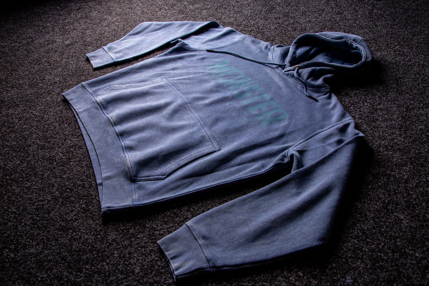 Blue Acid washed hoodie