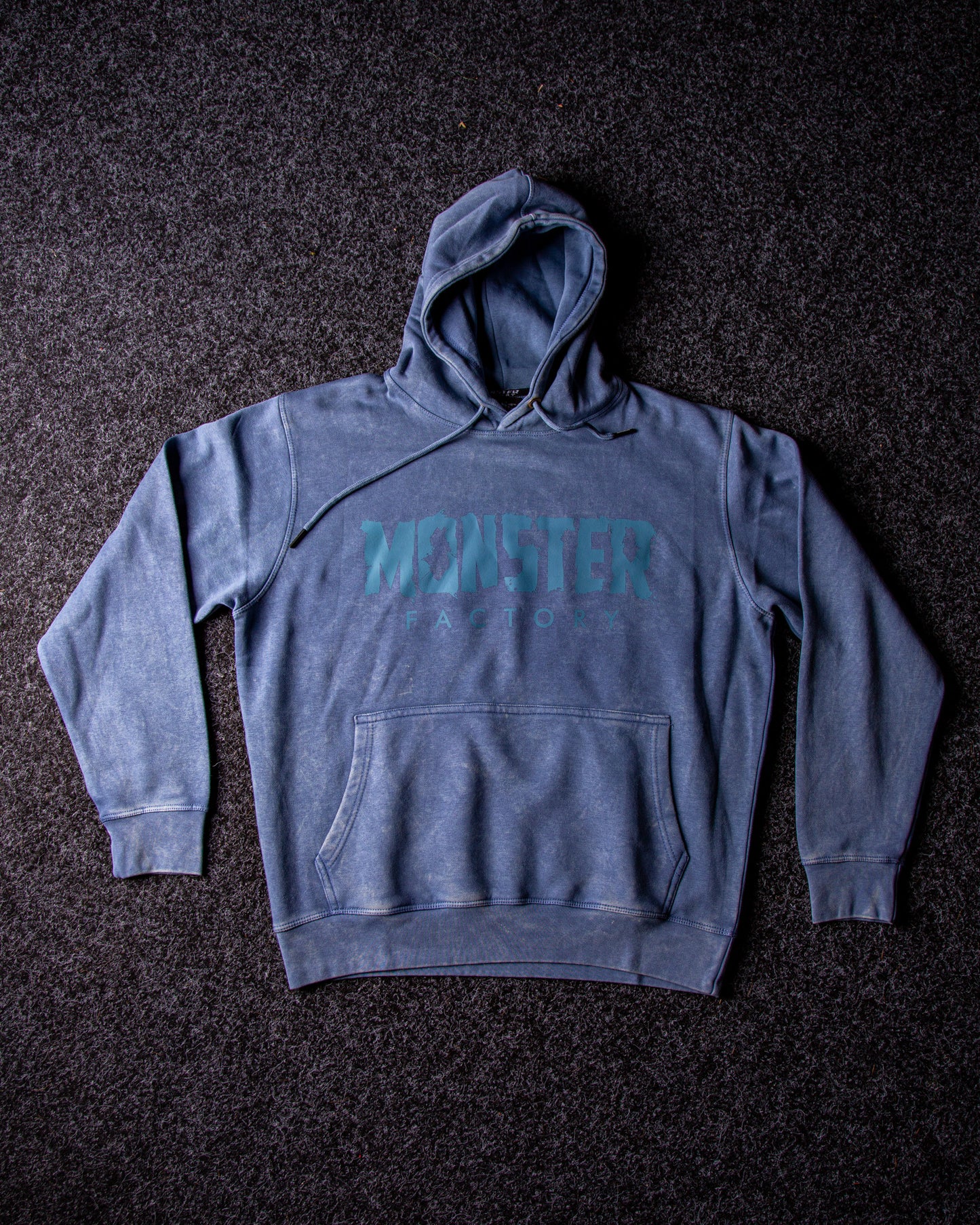 Blue Acid washed hoodie