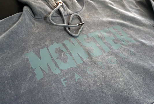 Monsters ink acid wash hoodie