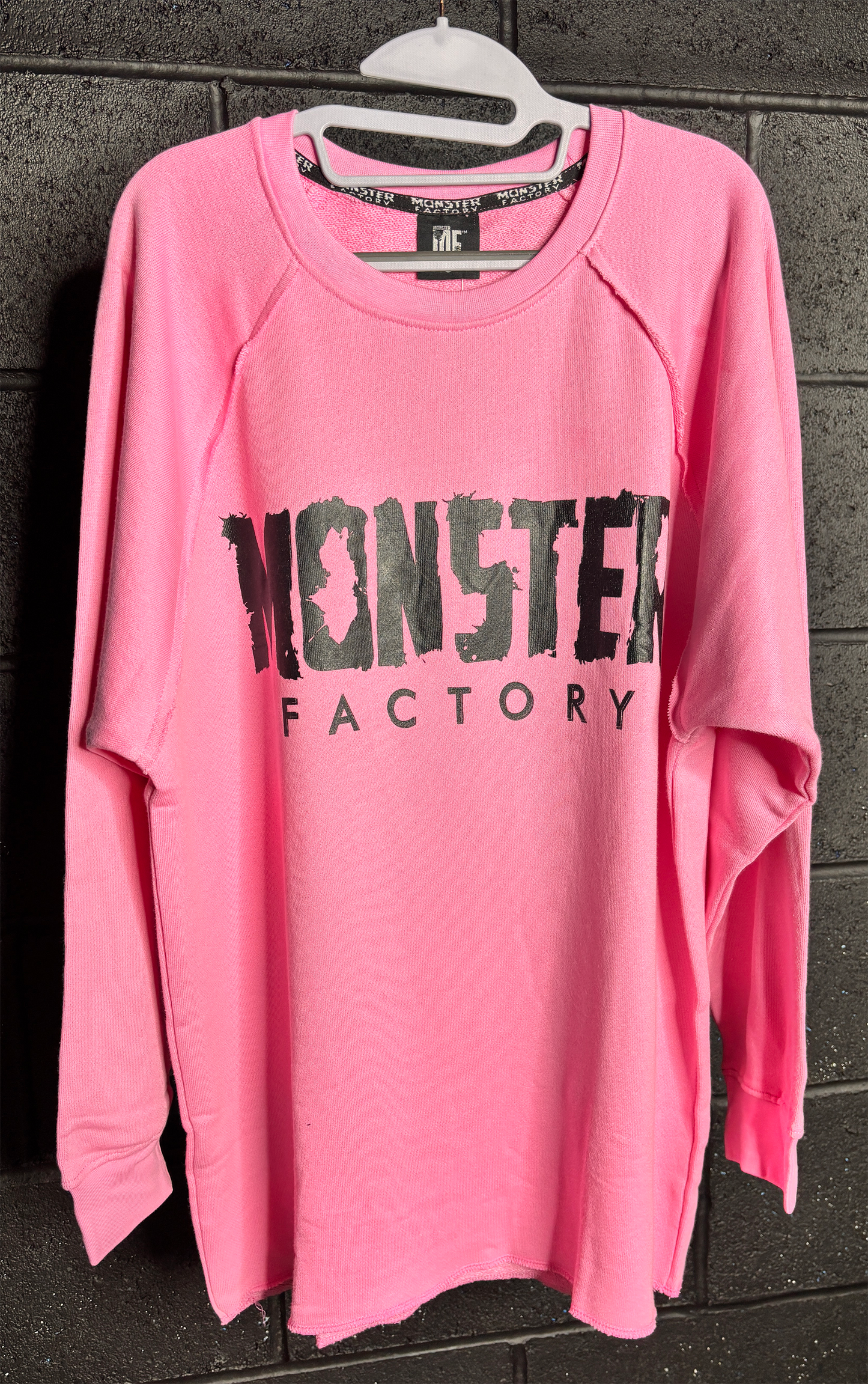 Oversized pink Longsleeve ragtop