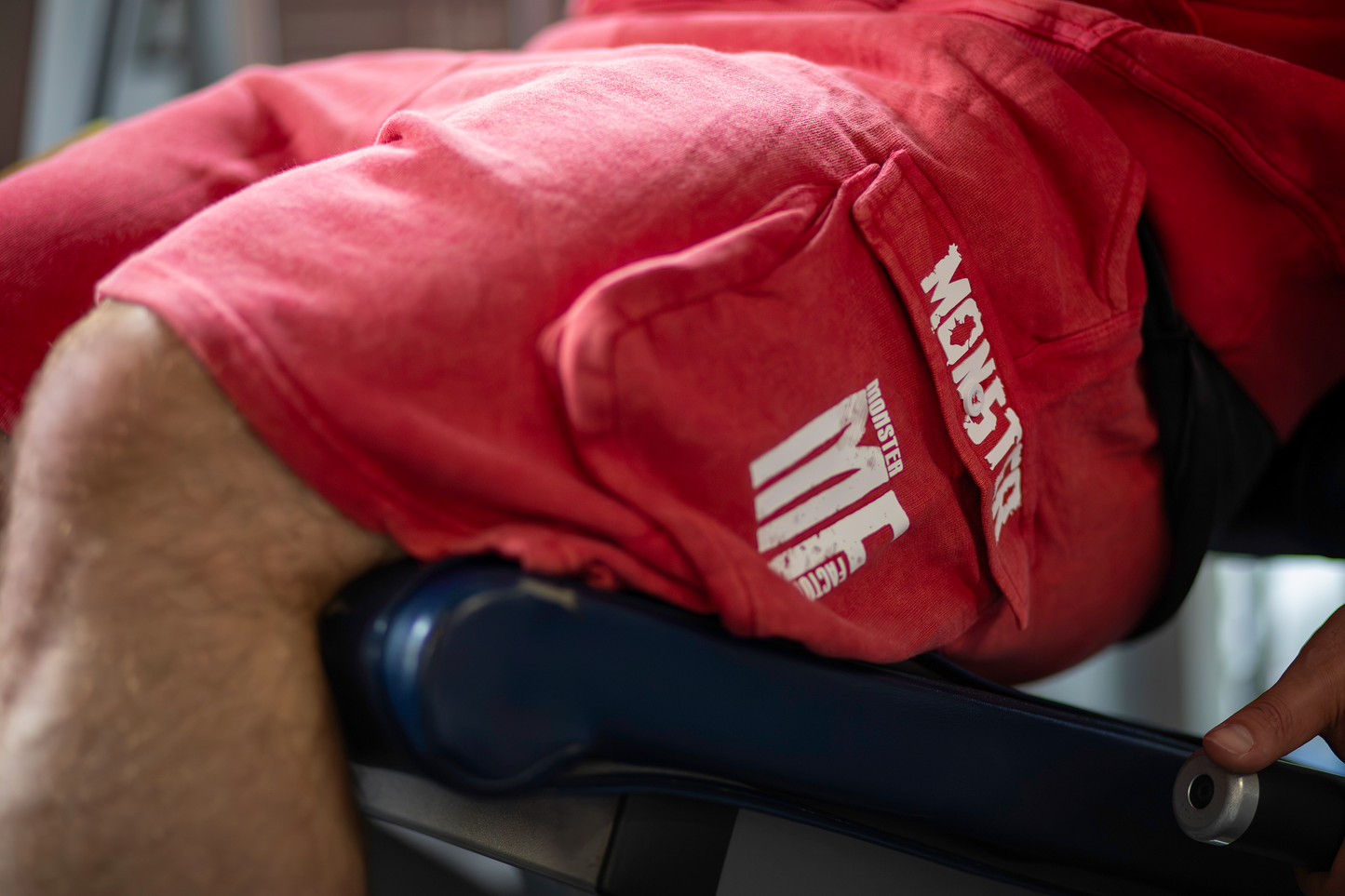 red stone wash Shorts