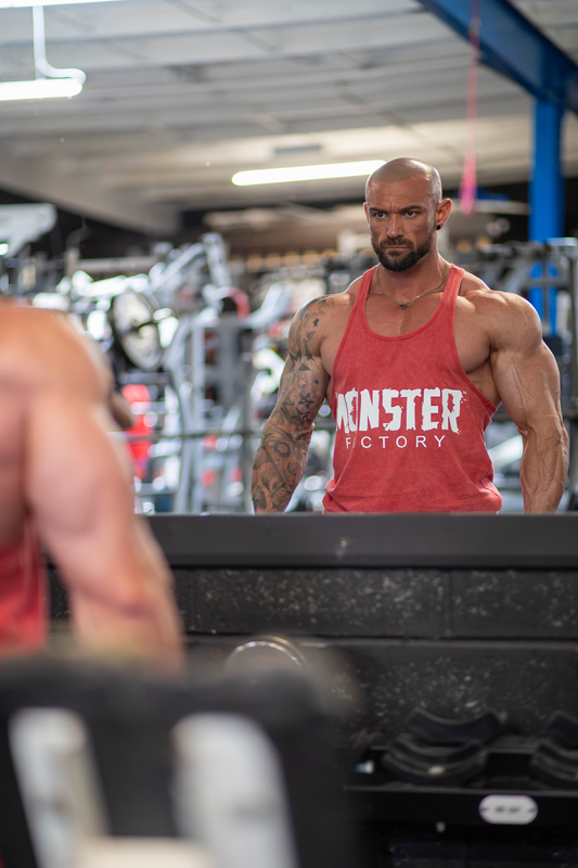 Stringer vest | Red Stone washed