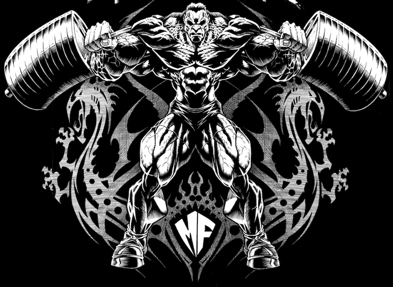 White print gothic hoodie