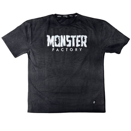 Acid wash Oversized T-Shirt White logo