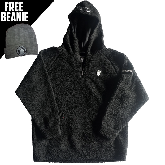 Iron Asylum oversized Sherpa Fleece (Free beanie)