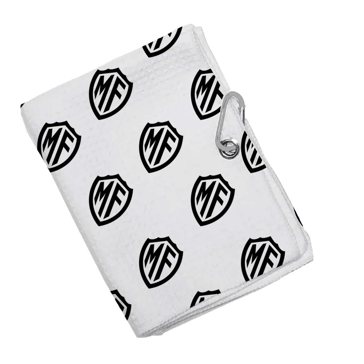 MF Black logo | waffle towel