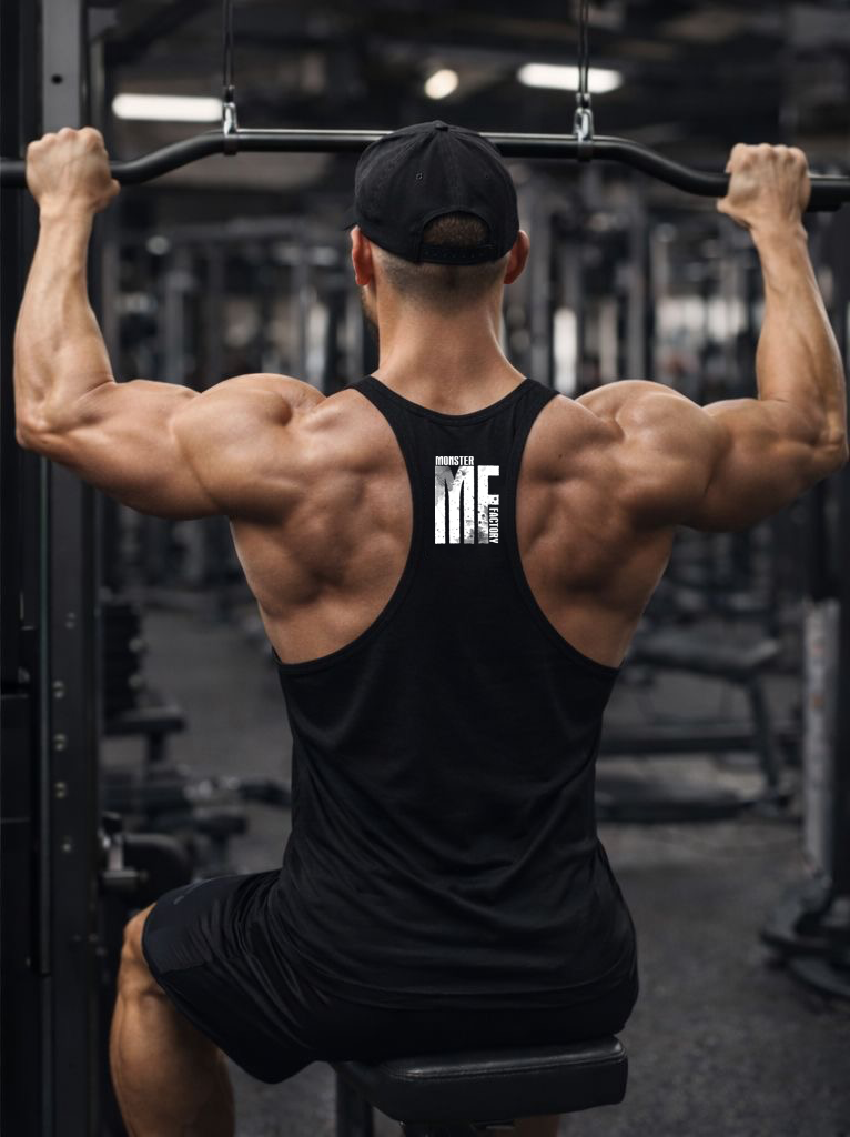 Black Ribbed Fitted vest