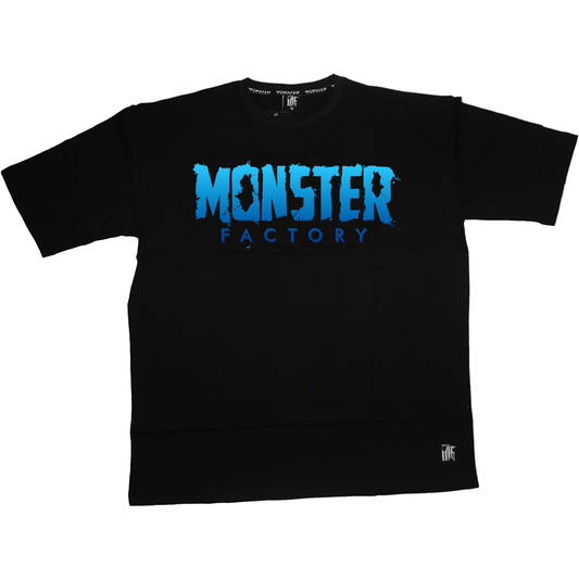 Monster Factory Blue Ombré Logo Graphic T-Shirt