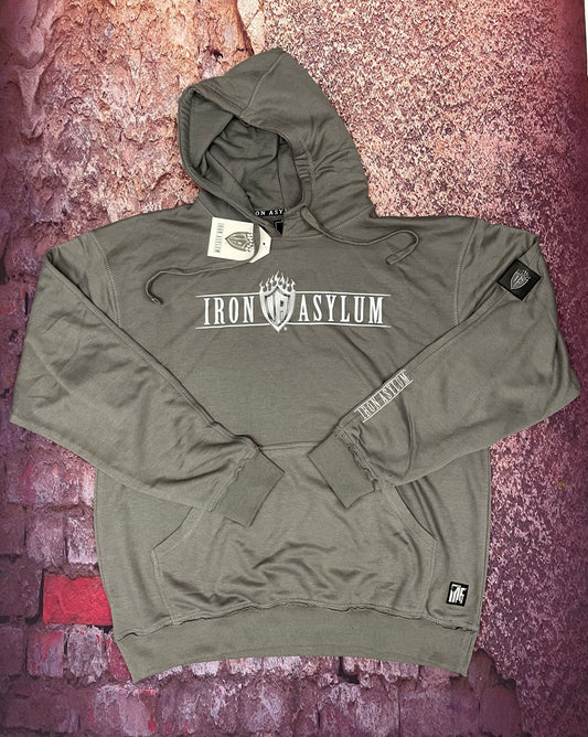 Iron Asylum grey Oversized hoodie