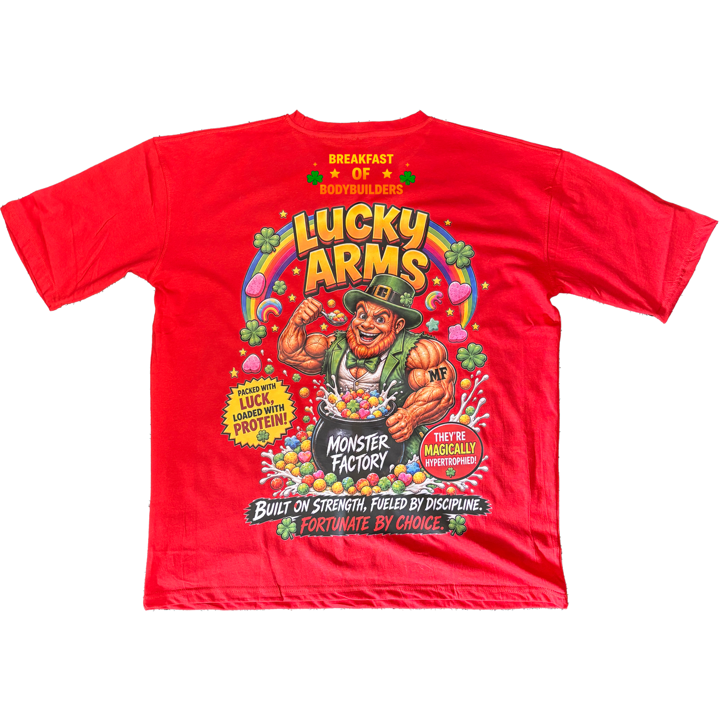 Lucky Arms | red oversized T-shirt