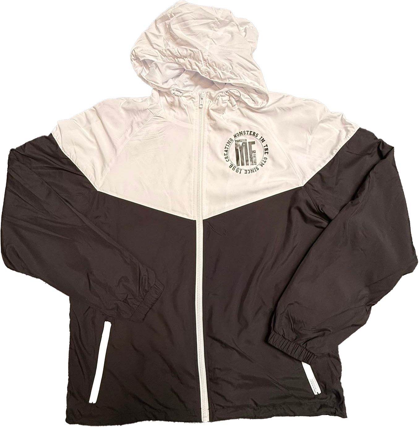 Two-tone tech windrunner jacket