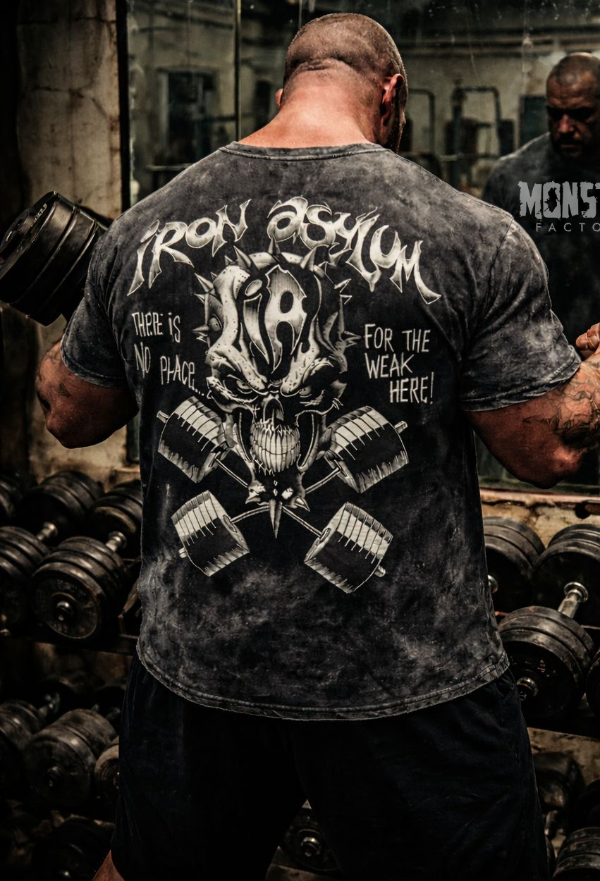 No place for the weak - Acid wash oversized tee