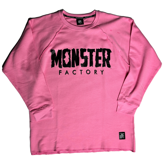 Oversized pink Longsleeve ragtop